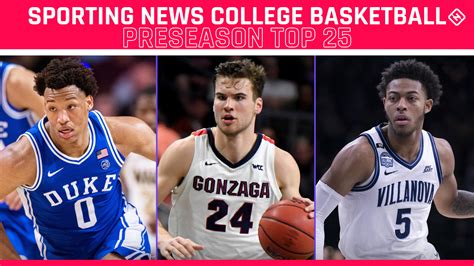 ncaa basketball preseason rankings|More.